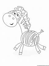 Coloring Pages Printable Kids Zebra sketch template