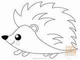 Hedgehog Coloring Woodland Simplemomproject Preschoolers sketch template