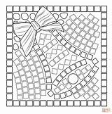 Mosaic Coloring Pages Christmas Bell Kids Printable Roman Colouring Cat Template Sheets Adult Templates Drawing Heart Mosaico Para Bells Jingle sketch template