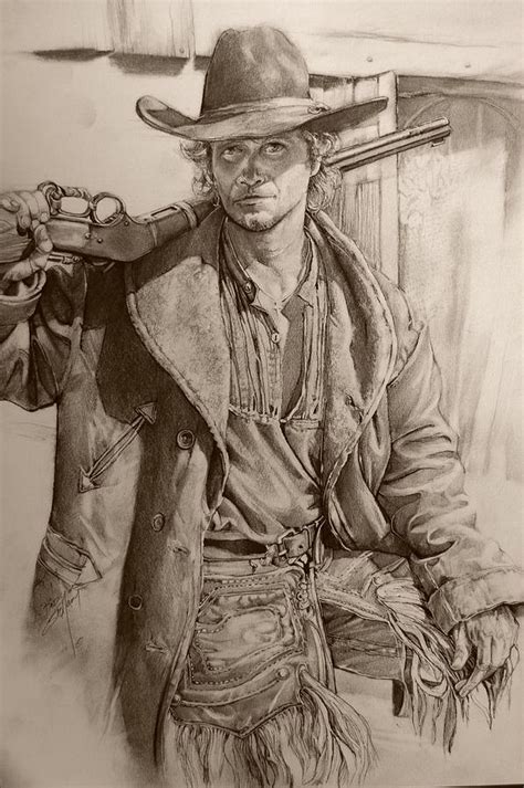 american cowboy drawing  bob graham fine art america