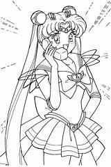 Coloring Moon Sailor Tumblr Pages Crystal Super Silver Reblog sketch template