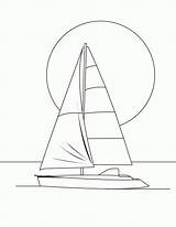 Segelboot Sailboat Barco Zeichnung Velero Voilier Hellokids Segelschiffe Sailing Anochecer Clair Lune Navio Barcos Malvorlage Boote Applikationen Basteln Ideenreich Gutscheine sketch template