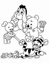 Pooh Winnie Coloring Pages Baby Printable Colouring Disney Poo Drawing Sheets Books Cute Friends Print Color Kids Characters Drawings Babies sketch template