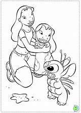 Coloring Stitch Dinokids Lilo Disney Close sketch template