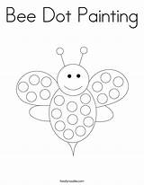Dot Bee Painting Coloring Pages Built California Usa sketch template