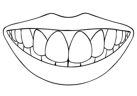 mouth coloring page coloring page    print coloring home