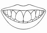 Coloring Sketch Mouth2 sketch template