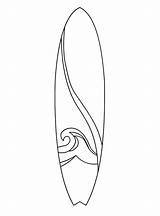 Prancha Surfboard Colorir Estampada Surfe Coloringpage Tudodesenhos sketch template