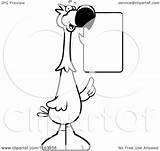 Dodo Bird Mascot Talking Cartoon Outlined Coloring Vector Cory Thoman Clipart Clipartmag Drawing Royalty sketch template