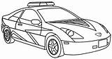 Coloring Police Car Pages Print Popular sketch template