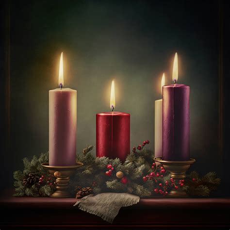 advent candles  celebrate christmas