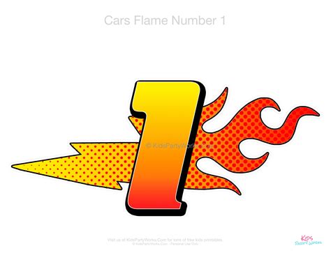 cars birthday number  centerpiece cars party race car etsy