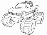 Monstertruck Crushing Wecoloringpage Automobile sketch template
