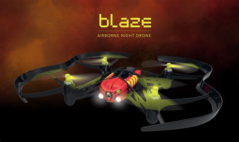 parrot airborne night drone blaze czerwono czarny drony sklep komputerowy  kompl