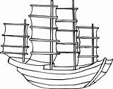 Kids Boats Cliparts Boat Coloring Pages Clipart Ships Library Clip Favorites Add sketch template
