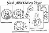 Coloring Pages Artist Great Blackline Artwork Commission Giotto Printable Some Color Drawings Durer They Getcolorings St Peter Greco El Halfahundredacrewood sketch template