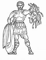 Perseus Greek Coloring Medusa Gods Goddesses Kill Who Drawings Netart 776px 19kb Color sketch template