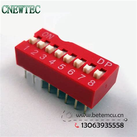 smooth p pin mm toggle switches pin dialing switch dip switch pcslot red color