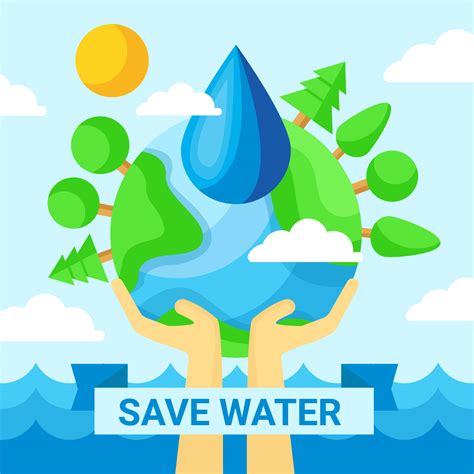 save water vector art icons  graphics