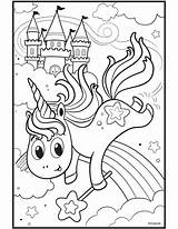 Unicorn Coloring Uni Pages Crayola Creatures Print sketch template