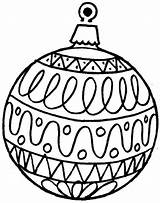 Coloring Pages Christmas Ornaments Printable Ornament Print sketch template