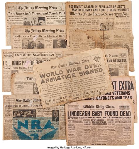 collection  vintage newspapers miscellaneous newspaper lot