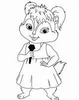 Coloring Pages Chipmunks Cute Popular sketch template