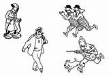 Tintin sketch template