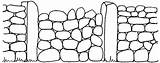 Stone Wall Walls Dry Drawing Characteristic Clipartmag Ireland sketch template