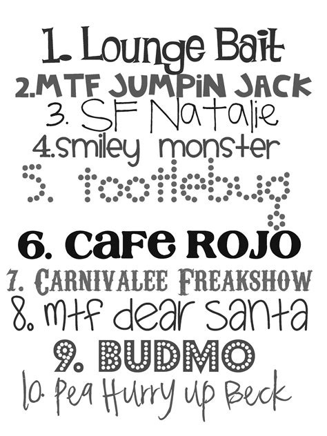 lovely  snippets favorite fonts