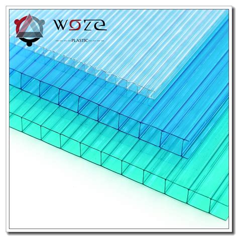 Blue Color Polycarbonate Hollow Sheet Pc Building Materials China