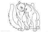 Warrior Cats Coloring Pages Printable Kids sketch template