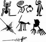 Nazca Lineas Nasca Inca Incas Simbolos Petroglyphs Tatuaje Indigenas Sencillos Discos Vinilo Precolombinos sketch template