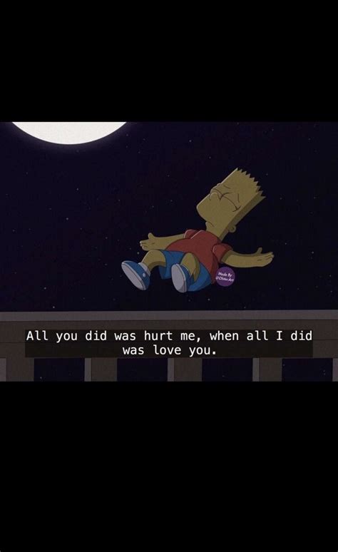 Sad Aesthetic Quote Sad Quote Bart Simpson 1080x1765