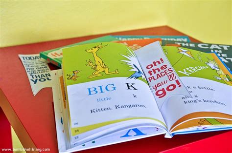 dr seuss bookmarks  printables perfect  school  home