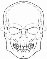 Halloween Mask Coloring Skull Pages Outline Printable Print Scary Kids Sheet Color Onlinecoloringpages sketch template