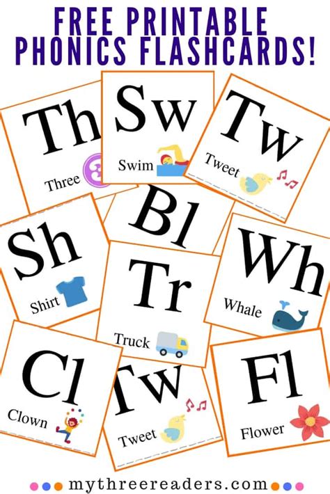 printable phonics flashcards  pictures printable templates