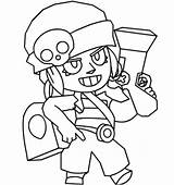 Brawl Stars Penny Coloring Pages Tara Drawing sketch template