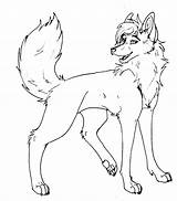 Wolf Coloring Pages Lineart Kids Printable Drawings sketch template