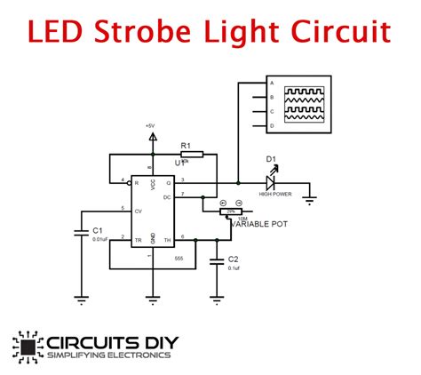 led strobe light circuit electronics projects