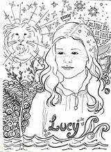 Coloring Narnia Lucy Sheet Pevensie Pages Chronicles sketch template