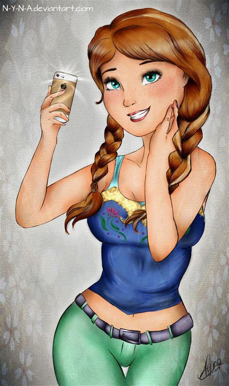 Princess Anna Selfie By Nyna By N Y N A On Deviantart