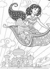 Mandalas Jasmin Jazmin Colorir Princesse Imprimer Princesas Desenhos Ausdrucken Adultos Pooh Winnie Bestia sketch template