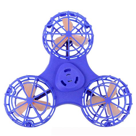 pc blue color optional high quality tiny toy drone flying fidget spinner stress relief flying