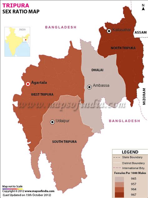 Tripura Sex Ratio Census 2011