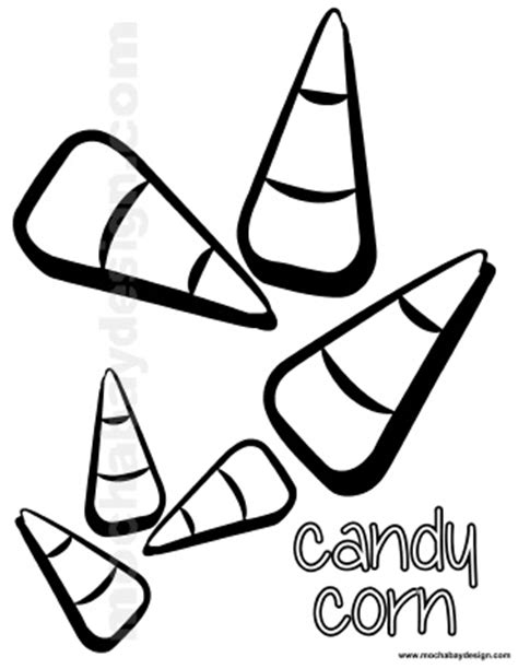 printable halloween coloring page  candycorn mochabaydesigncom