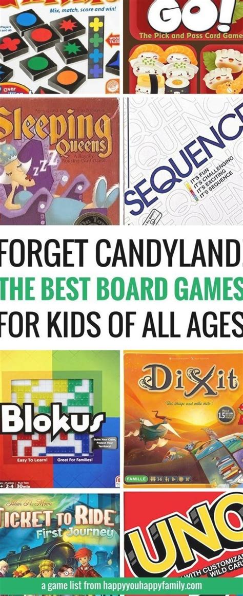 list  board games  kids  work   wide