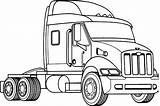 Lkw Ausmalbilder Peterbilt Scania Malvorlagen Lastwagen Ausmalen Camiones Rigs sketch template