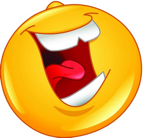 smiley face laughing hysterically clipart