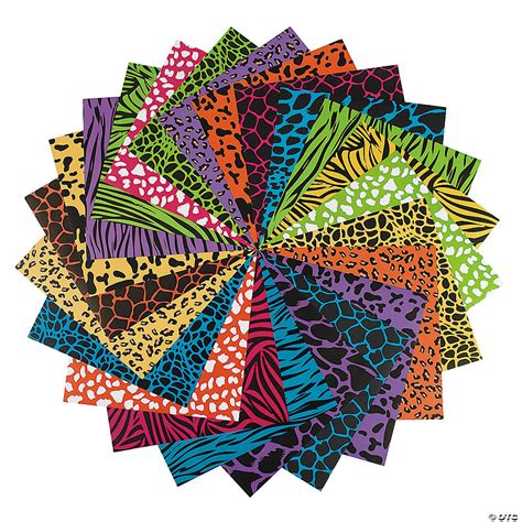 colorful animal print paper pack discontinued